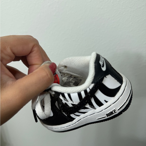 Nike Kids Zebra Print Black and White Sneakers - Picture 9 of 9
